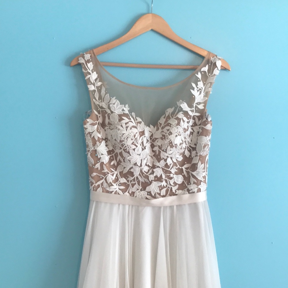 Sherri Hill 11151 White Nude